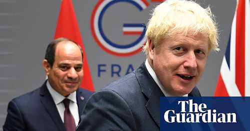 Johnson offers words of praise to Egypt's leader despite repression