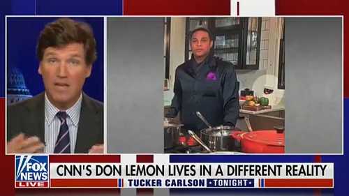 Tucker Carlson Pretends to Care About Racism While Calling Out Don Lemon for His Blackface Cookie Jar