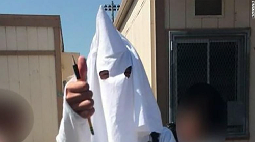 White Kid Wears KKK Costume To School As An Assignment... With Teacher's Approval