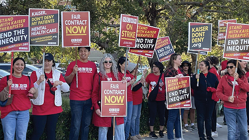 Southern California Kaiser Mental Health Workers Launch Open-ended Strike