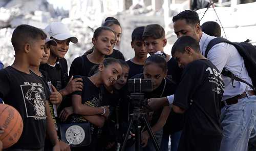 “Little Filmmaker” initiative trains Palestinian kids during Gaza war