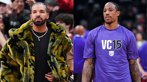 WATCH: Drake and Demar DeRozan Get Petty With Each Other During NBA Game, Thanks to Kendrick Lamar