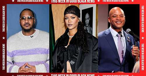 This Week in Good Black News: Carmelo Inspires Grads, Rihanna Teases New Music, and Gov. Wes Moore Signs Game-Changing Bills