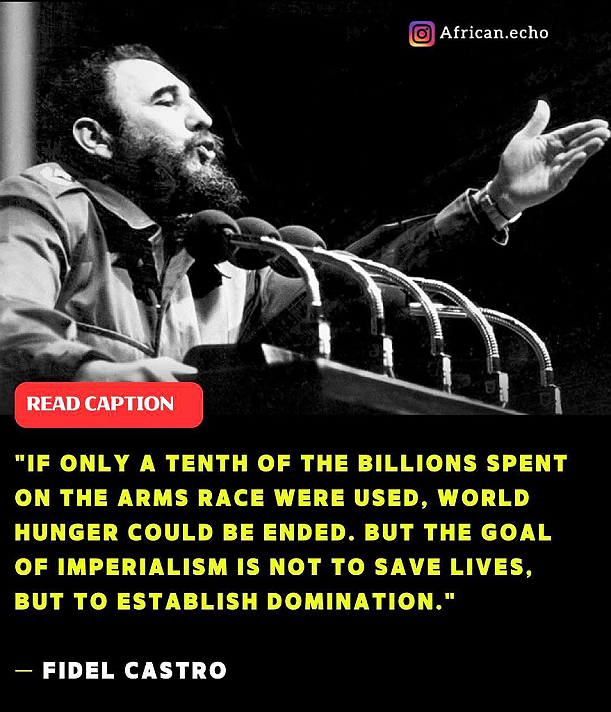 The World Is Not Poor — It Is Weaponized“If only a tenth of the billions spent on the arms...