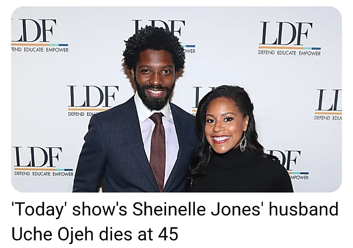 Le mari de Sheinelle Jones, Uche Ojeh, est décédé dun cancer du cerveau. Portrait de Jay...
