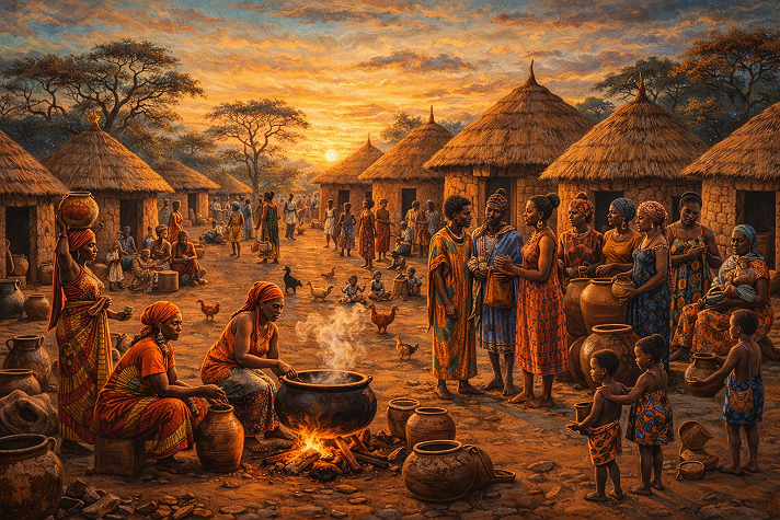 This picture reminds us that before the noise of the world, there was community.Before wealth,...