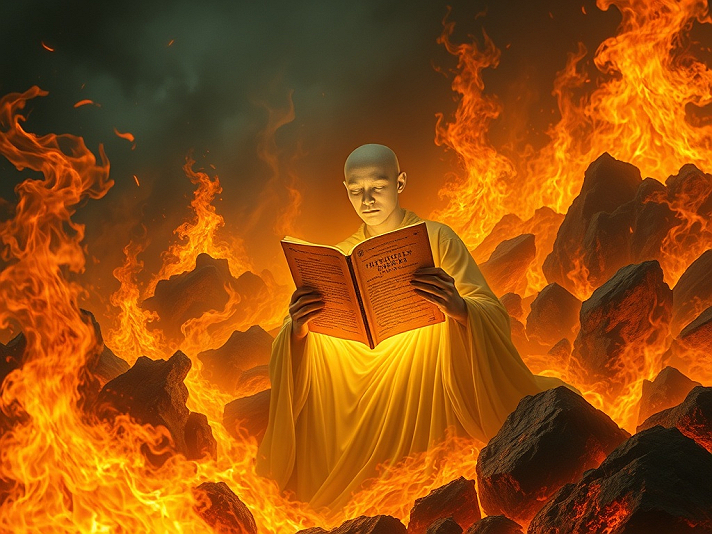 The Last Librarian of the Burning Library